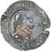 France, Henri III, 1/4 Franc au col plat, 1587, Rennes, EF(40-45), Silver