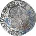 Francja, Henri III, 1/2 Franc au col plat, 1587, Poitiers, AU(55-58), Srebro