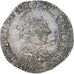 Frankreich, Henri III, 1/2 Franc au col plat, 1588, Bordeaux, SS+, Silber