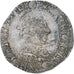 France, Henri III, 1/2 Franc au col plat, 1588, Bordeaux, TTB+, Argent