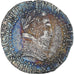 Frankrijk, Henri III, 1/2 Franc au col plat, 1589, La Rochelle, ZF, Zilver