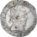Frankreich, Henri III, 1/2 franc au col gaufré, 1587, Rouen, SS, Silber