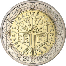 France, 2 Euro, 2002, Paris, Série BE, MS(65-70), Bi-Metallic, KM:1289