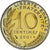 Francia, Marianne, 10 Centimes, 2001, Paris, Série BE, FDC, Alluminio-bronzo