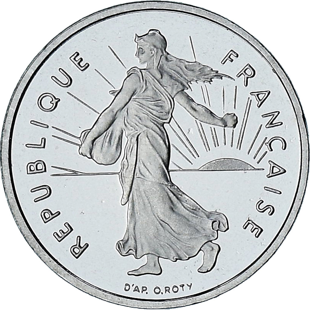 France, Semeuse, 1/2 Franc, 2001, Paris, Série BE, MS(65-70), Nickel, KM:931.1