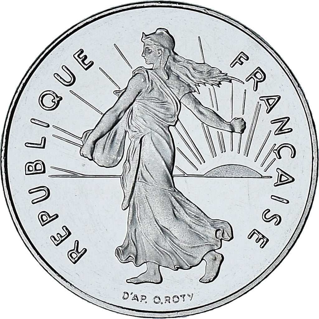 Frankreich, Semeuse, 1 Franc, 2001, Paris, Série BE, STGL, Nickel, KM:925.2