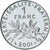 France, Semeuse, 1 Franc, 2001, Paris, Série BE, MS(65-70), Nickel, KM:925.2