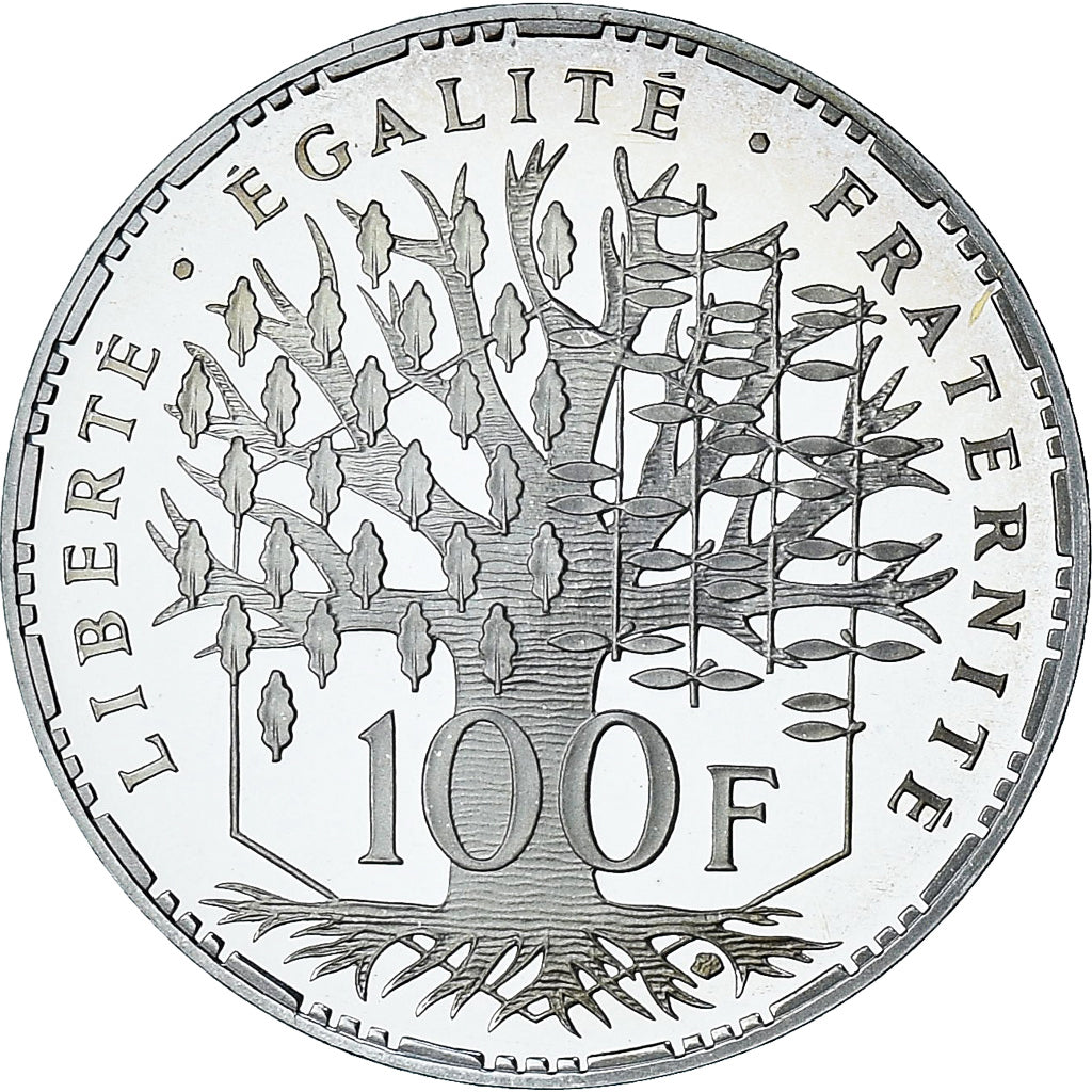 France, Panthéon, 100 Francs, 2001, Paris, Série BE, MS(65-70), Silver