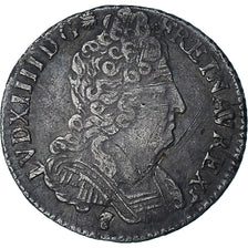 France, Louis XIV, 1/10 Écu aux 3 couronnes, 1710, Rennes, TTB, Argent