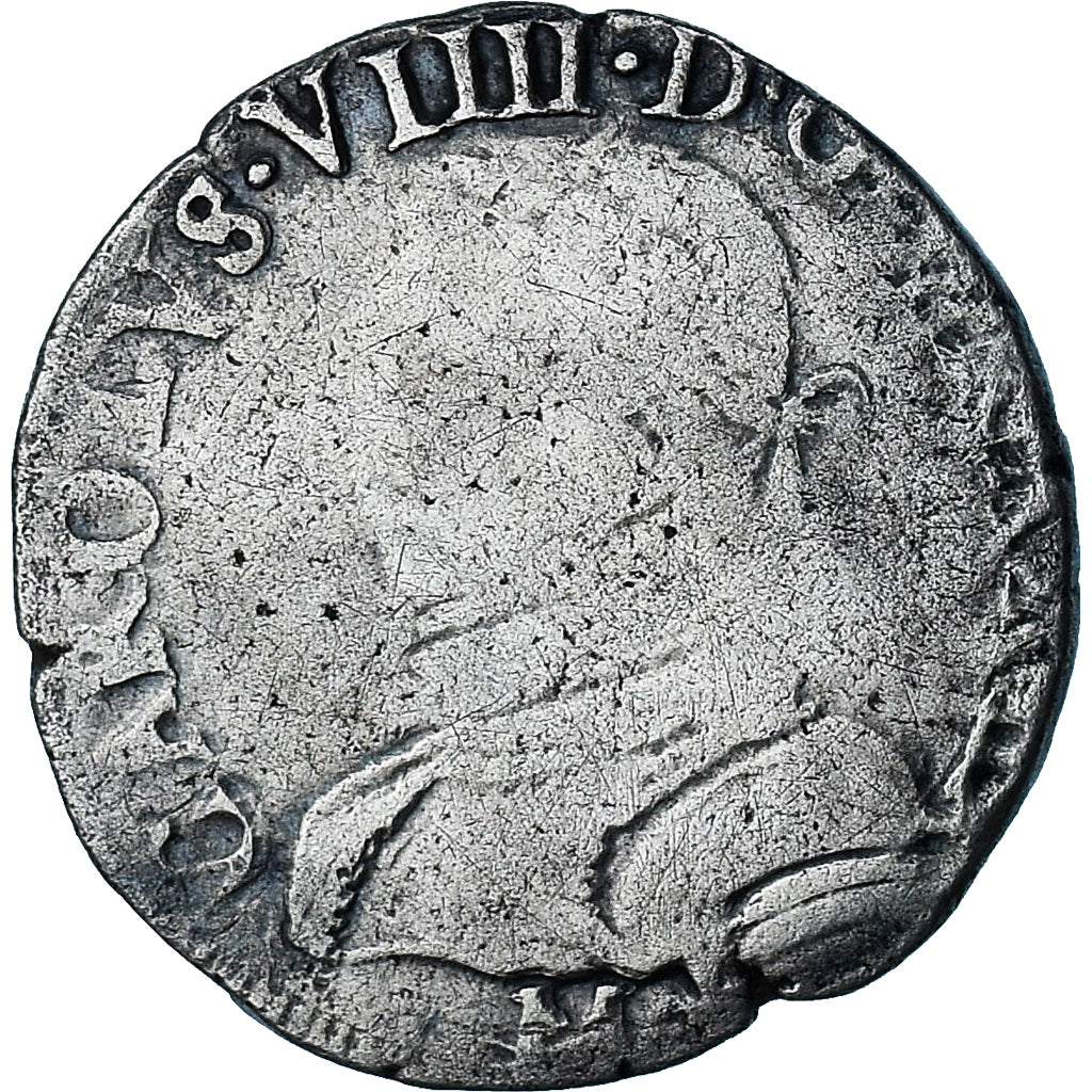Frankrijk, Charles IX, Teston, 1573, Toulouse, 2nd type, FR, Zilver, Gadoury:429