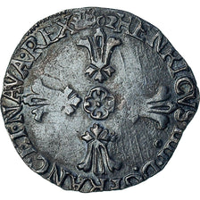 France, Henri IV, 1/4 Ecu, 1602, Rennes, 3rd type, EF(40-45), Silver