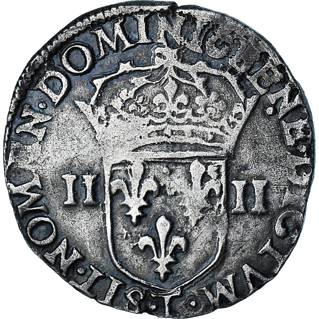 France, Henri IV, 1/4 Ecu, 1605, Nantes, 3rd type, VF(30-35), Silver