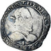 Francia, Henri III, 1/2 Franc au col plat, 1578, Troyes, BC+, Plata, Gadoury:487