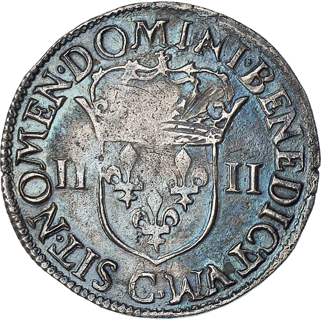 France, Henri IV, 1/4 Ecu, 160[?], Saint-Lô, VF(30-35), Silver, Gadoury:596
