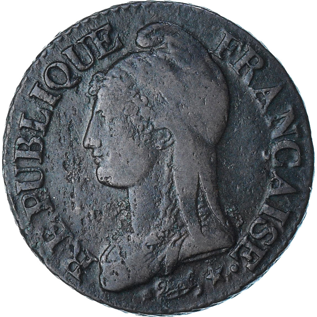 Frankrijk, Dupré, 5 Centimes, AN 8, Metz, FR+, Koper, Gadoury:126a