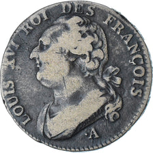 Francja, Louis XVI, 12 deniers françois, 1791 / AN 3, Paris, VF(20-25), Miedź