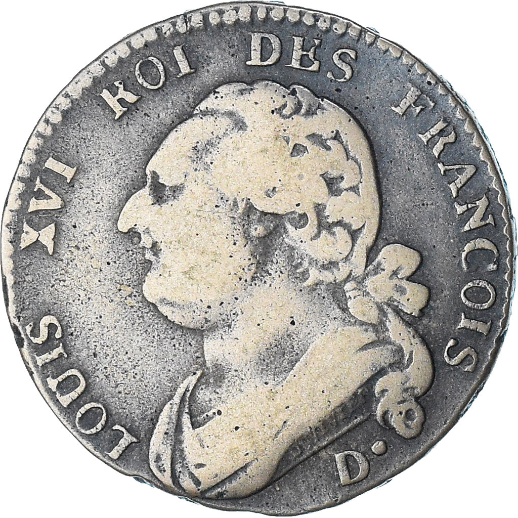 Frankrijk, Louis XVI, 12 deniers françois, 1792 / AN 4, Dijon, FR, Koper