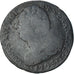 France, Louis XVI, 2 sols François, 1793 / AN 5, Nantes, B+, Métal de cloche