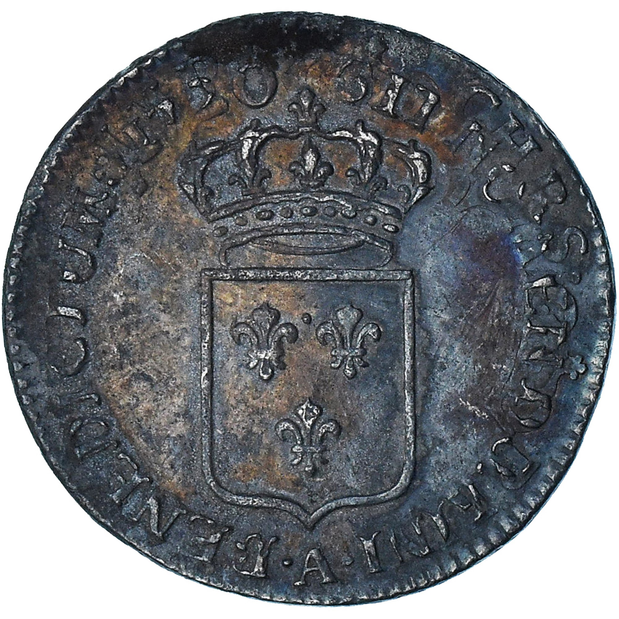Francia, Louis XV, 1/3 écu de France, 1720, Paris, réformé, BB+, Argento
