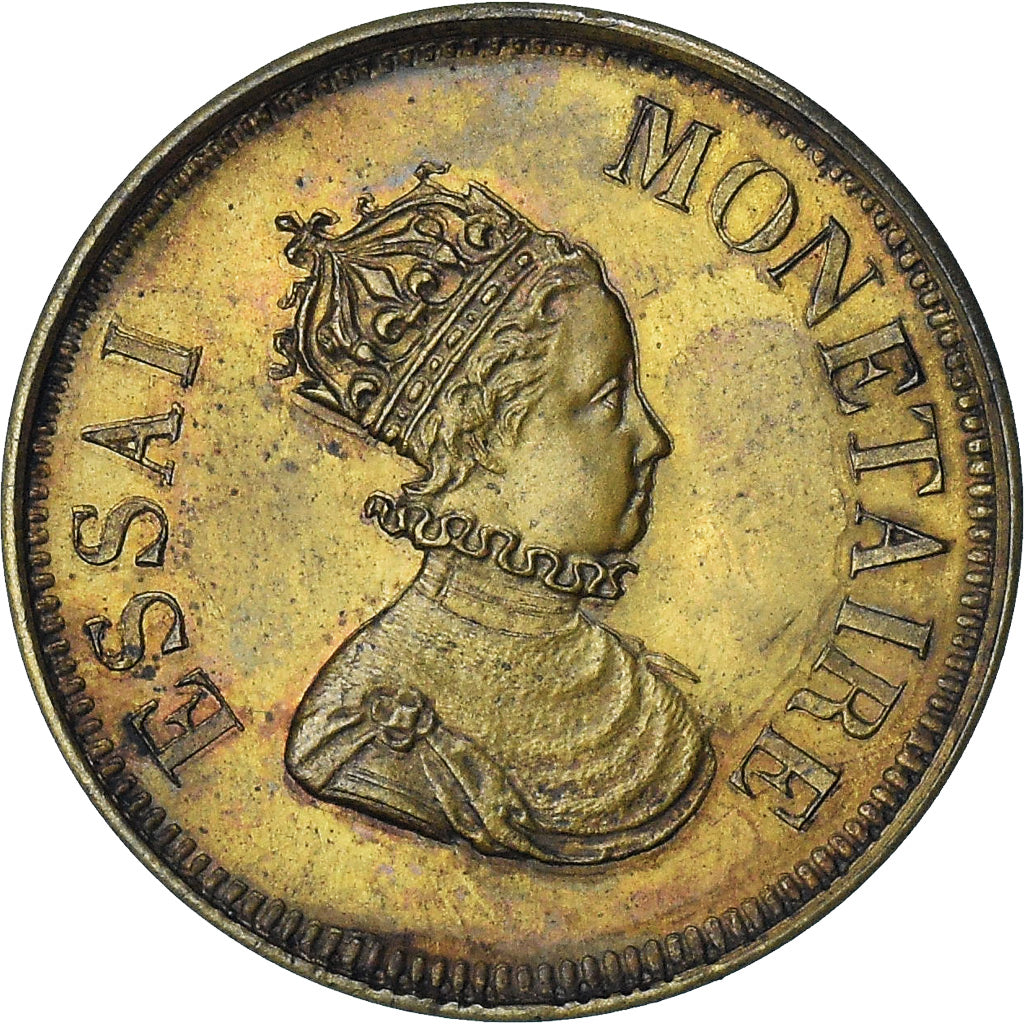 Frankreich, Louis-Philippe, Louis XIII, Essai Décime, 1839, VZ+, Kupfer