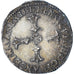 France, Henri IV, 1/4 Ecu, 1591, Rennes, AU(50-53), Silver, Gadoury:597