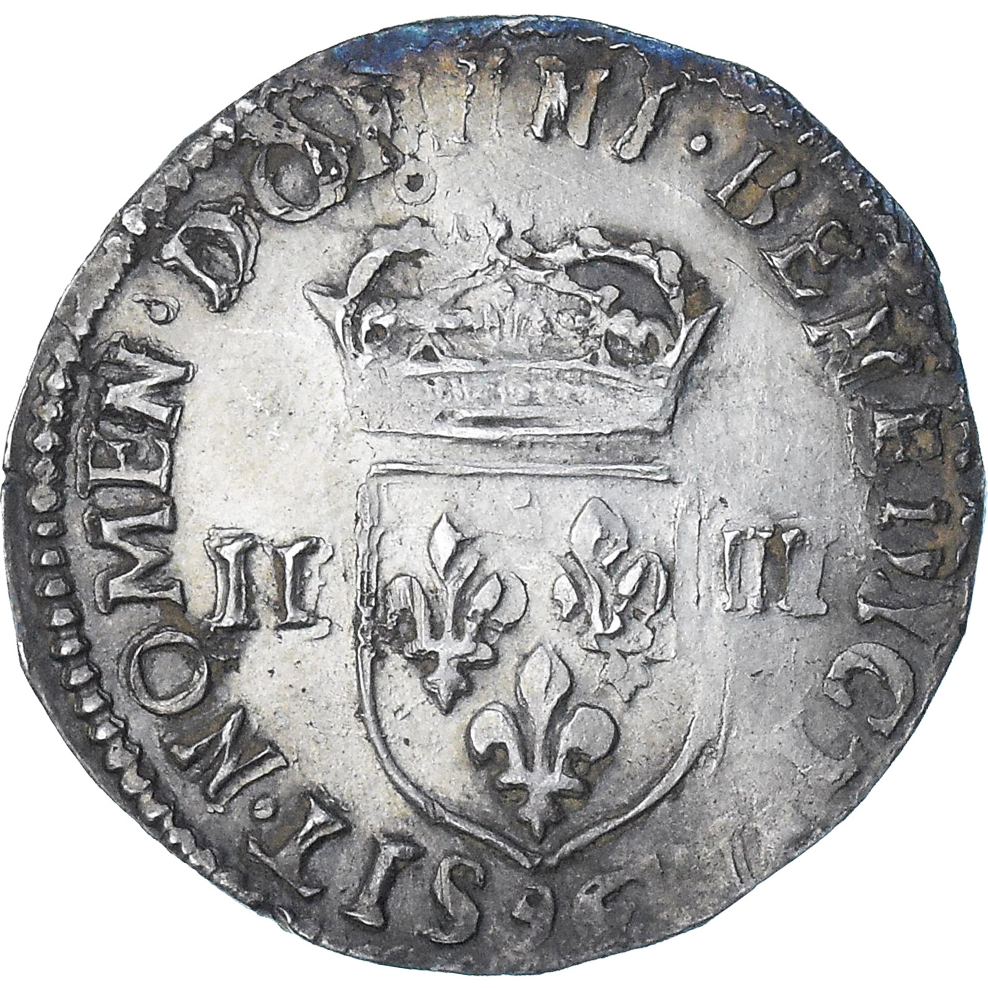France, Henri IV, 1/4 Ecu, 1591, Rennes, TTB+, Argent, Gadoury:597