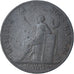 França, Monneron de 2 Sols, 1791 / AN 3, Birmingham, VF(30-35), Cobre