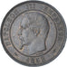 França, Napoleon III, 10 Centimes, 1852, Paris, AU(55-58), Bronze, KM:771.1