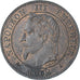 Francja, Napoleon III, 2 Centimes, 1862, Paris, MS(60-62), Brązowy, KM:796.4