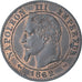 Frankreich, Napoleon III, 2 Centimes, 1862, Bordeaux, VZ+, Bronze, KM:796.6
