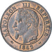 France, Napoleon III, 2 Centimes, 1862, Bordeaux, MS(60-62), Bronze, KM:796.6