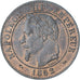 Frankreich, Napoleon III, 2 Centimes, 1862, Bordeaux, VZ+, Bronze, KM:796.6