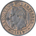 France, Napoleon III, 2 Centimes, 1862, Bordeaux, SUP+, Bronze, Gadoury:104