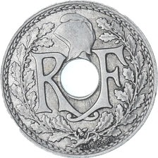 France, Lindauer, 25 Centimes, 1917, Paris, Souligné, AU(50-53), Nickel