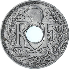 France, Lindauer, 25 Centimes, 1916, Paris, Souligné, AU(55-58), Nickel