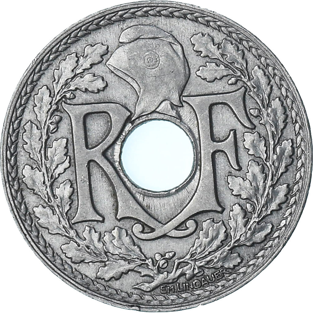 France, Lindauer, 25 Centimes, 1916, Paris, Souligné, SUP+, Nickel