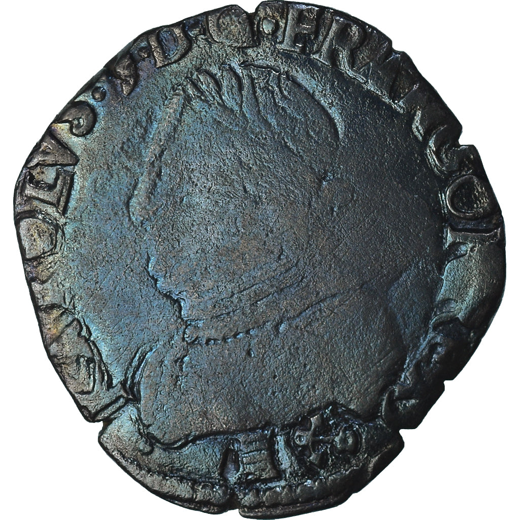 France, Charles IX, Teston au deux K couronnés, 157[?], Bayonne, TB, Argent