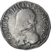 France, Charles IX, Teston aux 2 C couronnés, 1563, Rennes, VF(20-25), Silver