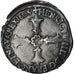 France, Henri IV, 1/4 Ecu, 1605, Nantes, 3rd type, VF(30-35), Silver