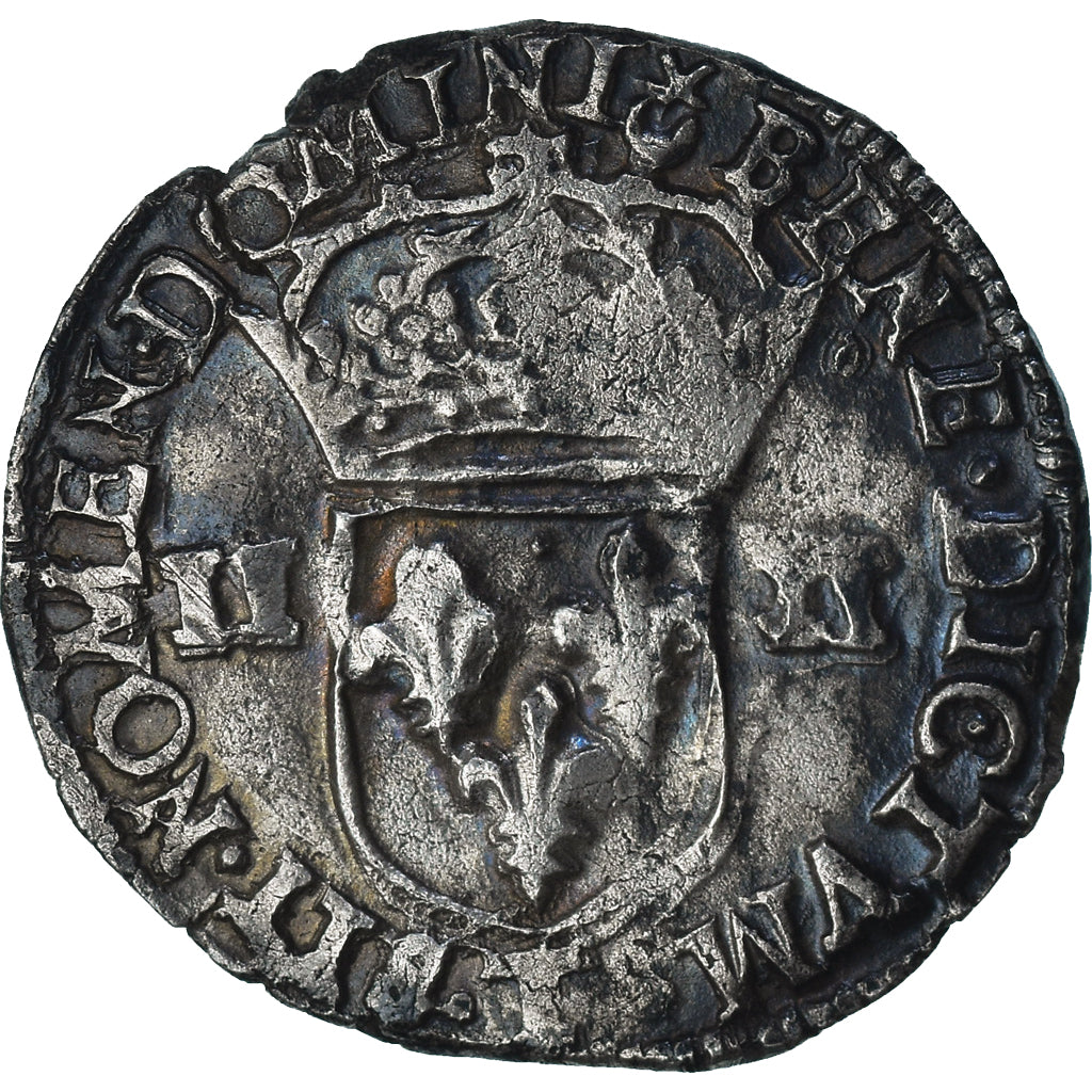 France, Henri IV, 1/4 Ecu, 1605, Nantes, 3rd type, VF(30-35), Silver