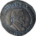 France, Henri IV, 1/2 Franc, 159[?], Lyon, VF(30-35), Silver, Gadoury:590