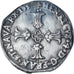 Francia, Henri IV, 1/4 Ecu, 1590, Bayonne, Variety, BB, Argento, Gadoury:597A