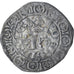 France, Charles V, Blanc au K, 1364-1380, VF(30-35), Silver, Duplessy:363