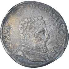 Francia, Henri II, Teston à la tête nue, 1560, Toulouse, Buste D, BC+, Plata