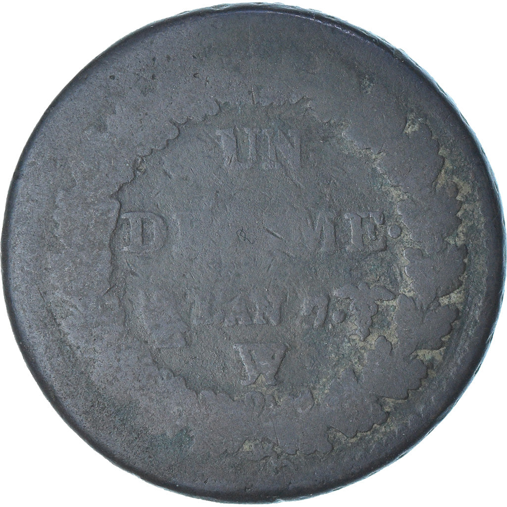 Frankreich, Dupré, 1 Décime, AN 7/5, Lille, SGE+, Kupfer, Gadoury:187