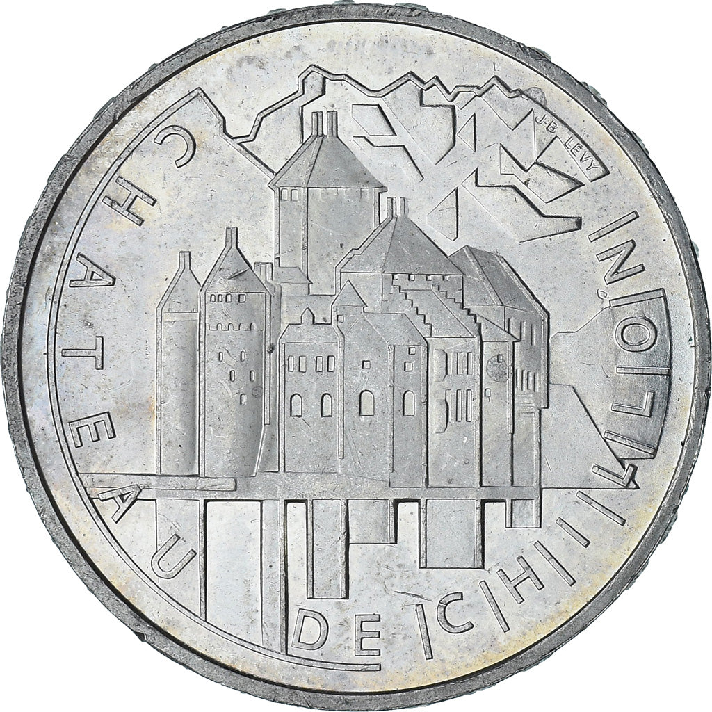 Switzerland, Château de Chillon, 20 Francs, 2004, Bern, BE, MS(60-62), Silver