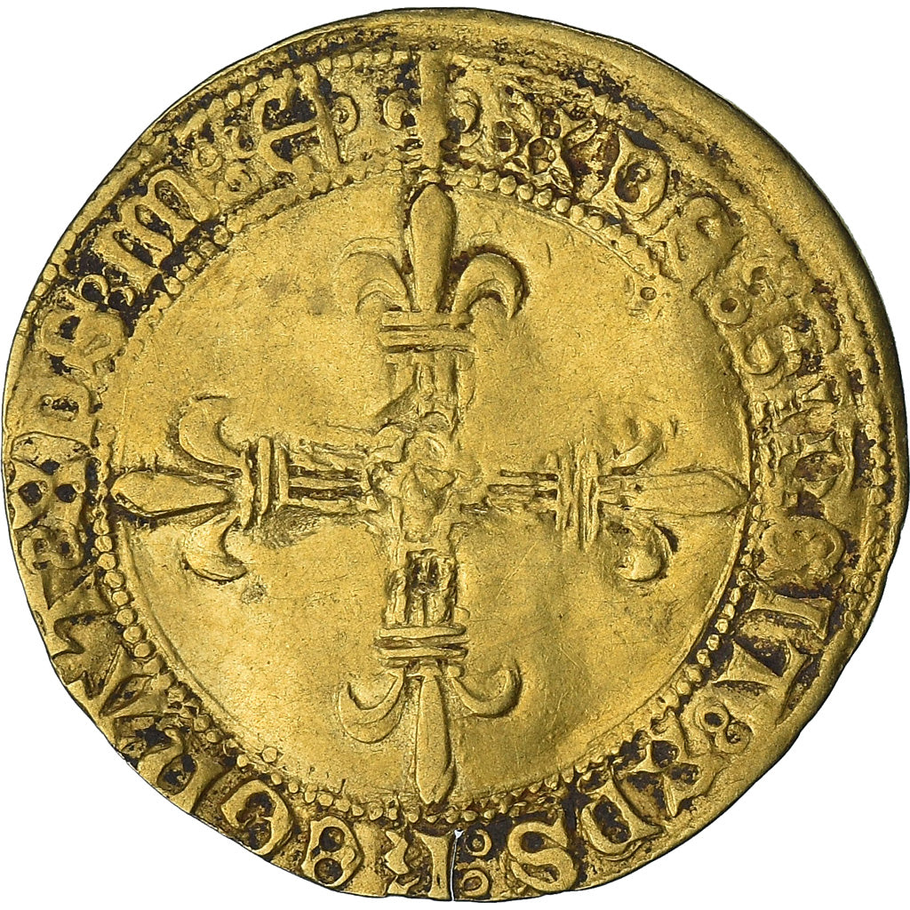 França, Charles VIII, Écu d'or au soleil, 1494-1498, Bayonne, 1º emissão