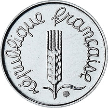 France, Épi, 1 Centime, 2001, Paris, Série FDC.BU, MS(65-70), Stainless Steel