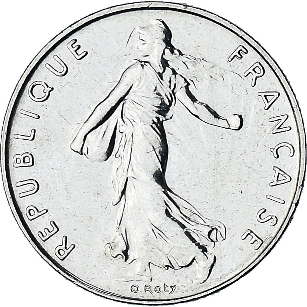 France, Semeuse, 1/2 Franc, 2001, Paris, Série FDC.BU, MS(65-70), Nickel