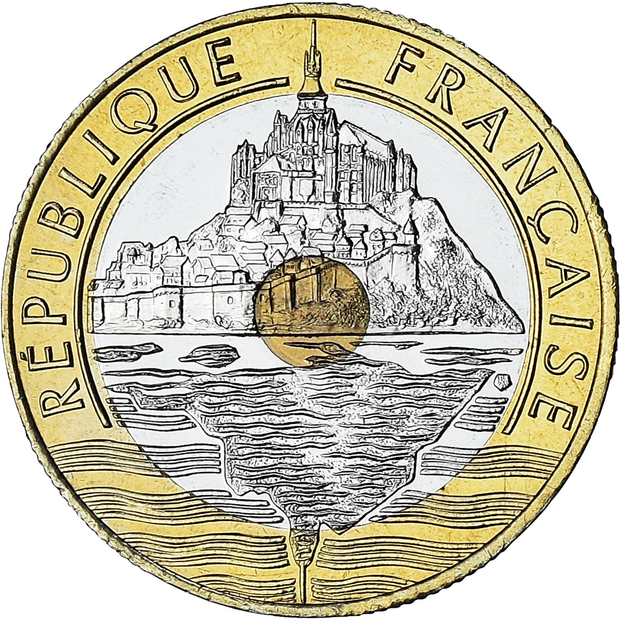 France, Mont Saint Michel, 20 Francs, 2001, Paris, Série FDC.BU, MS(65-70)